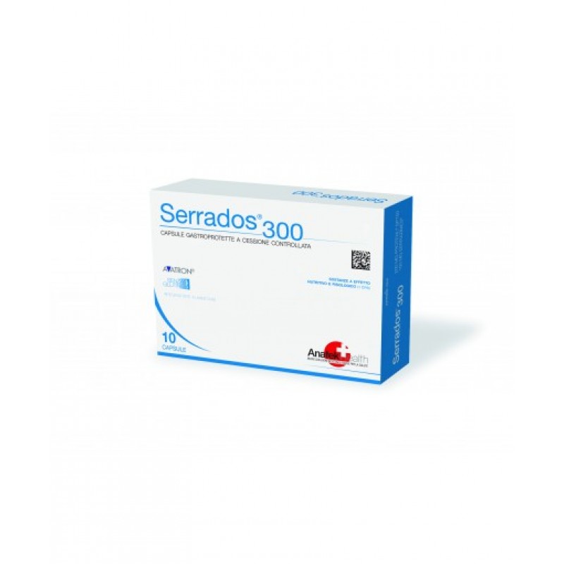 Serrados 300 Integratore per Infenzioni 10 Capsule