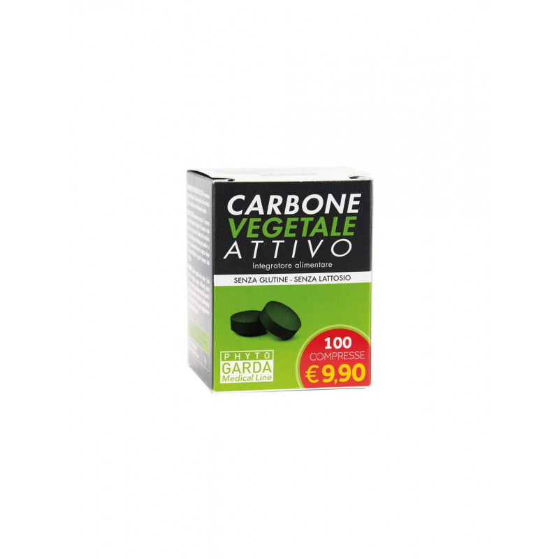 Phyto Garda Carbone Vegetale Attivo Integratore 100 Compresse