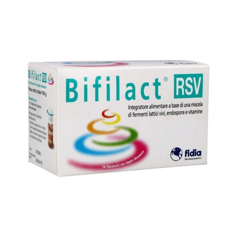 Bifilact RSV Integratore Fermenti Lattici Vivi 14 Flaconcini