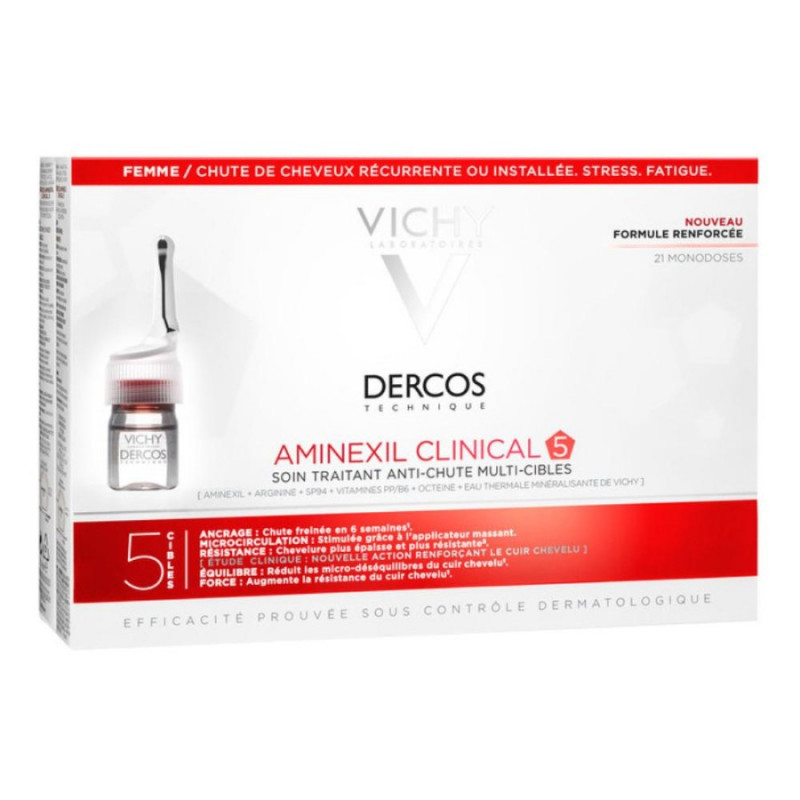 Vichy Dercos Aminexil Intensive 5 Trattamento Anticaduta Donna 21 Fiale