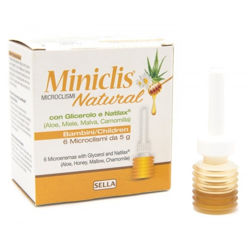 Miniclis Natural Bambini Lassativo 6 Microclismi