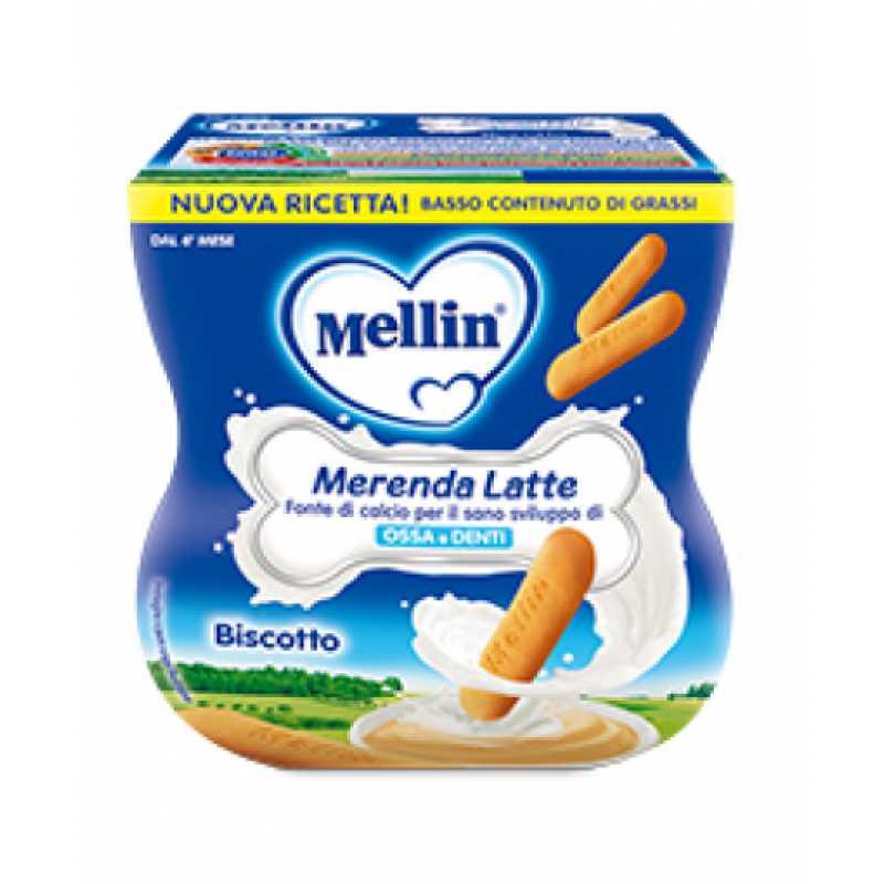 Mellin Merenda Latte E Biscotto 2 x 100 g