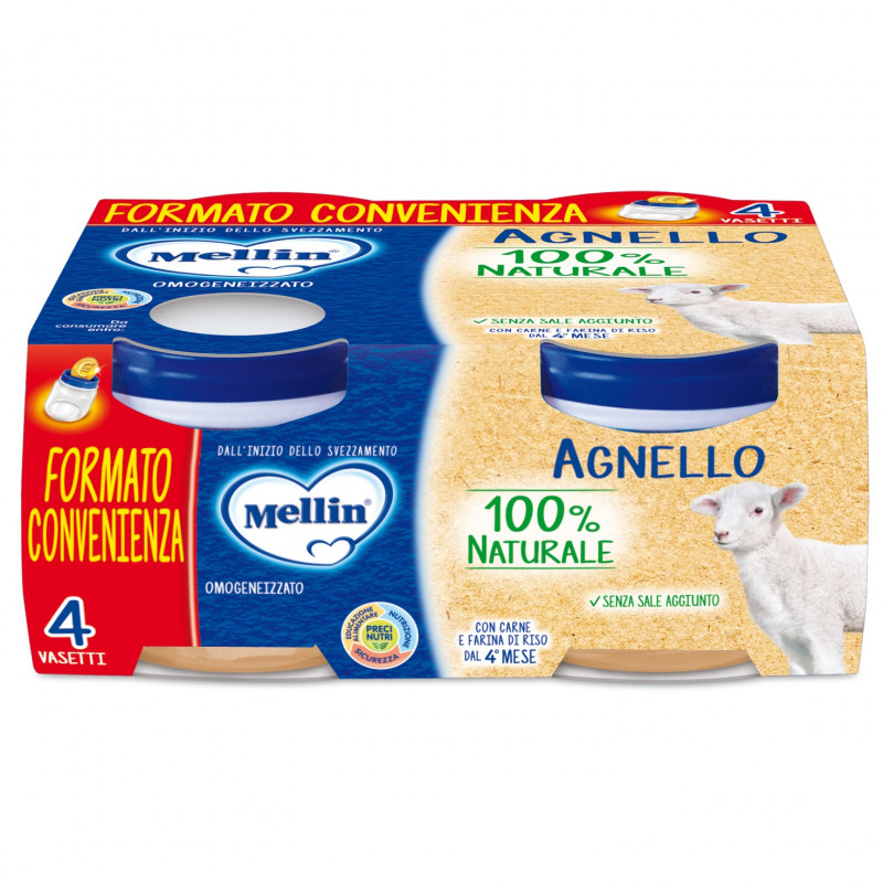 Mellin Omogeneizzato Di Agnello 4x80g