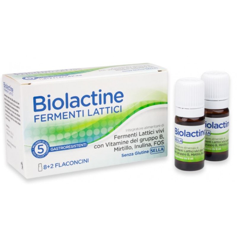 Biolactine 5 Miliardi Integratore Di Fermenti Lattici 10 Flaconcini