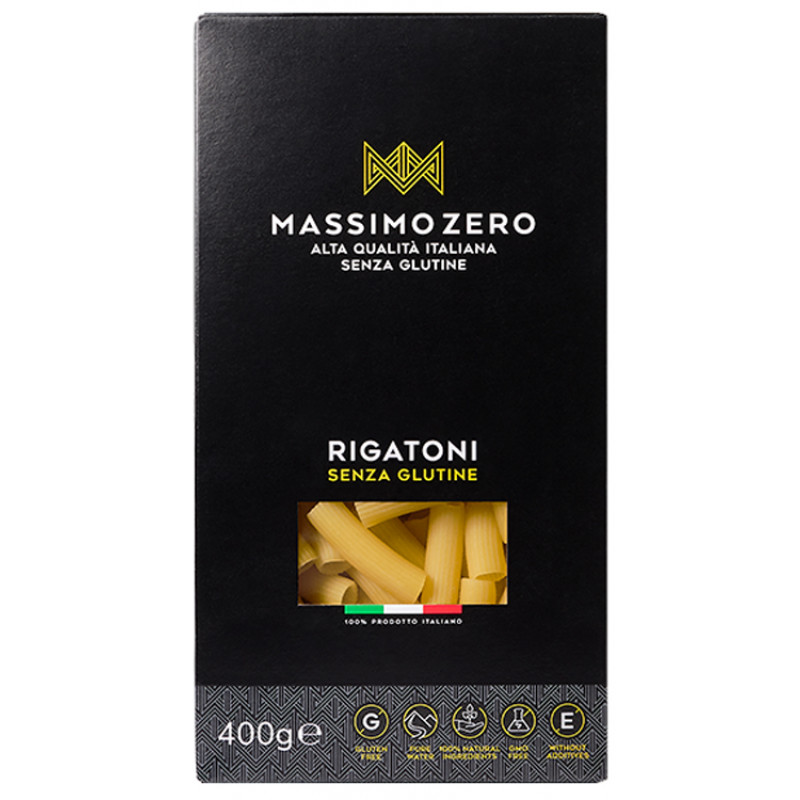 Massimo Zero Rigatoni Pasta Senza Glutine 400 g