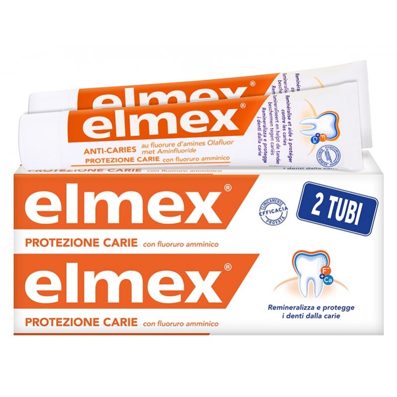 ELMEX PROTEZIONE CARIE DENTIFRICIO BITUBO 2 X 75 ml