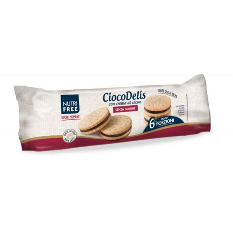 Nutrifree Ciocodelis Biscotti Senza Glutine con Crema di Cacao 168 gr