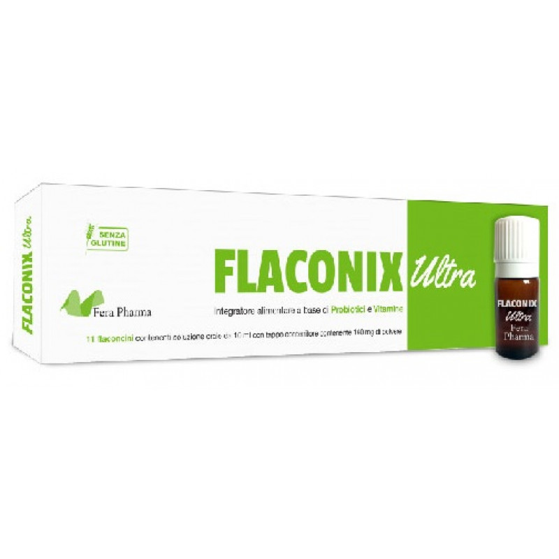 Flaconix Ultra Integratore Probiotici e Vitamine 11 Flaconcini
