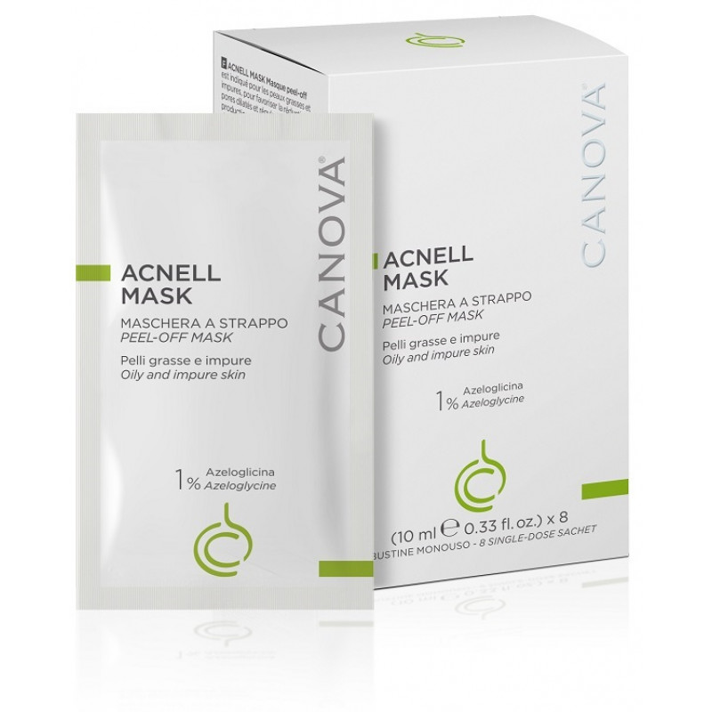 Canova Acnell Maschera per prevenire la formazione di acne 8 bustine