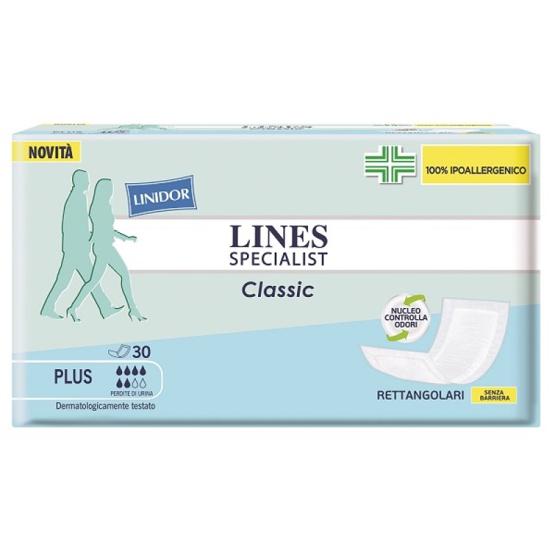 Lines Specialist Rettangolare Pannolone Senza Barriera 30 Pezzi