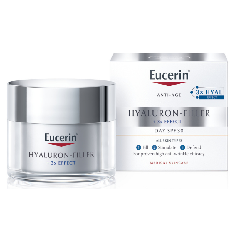 Eucerin Hyaluron-Filler Crema Viso Giorno Antiage SPF30 50mL