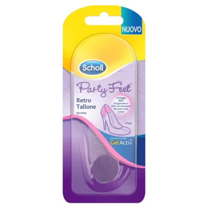 Scholl Party Feet Retro Tallone - Fascia in gel trasparente - 1 paio