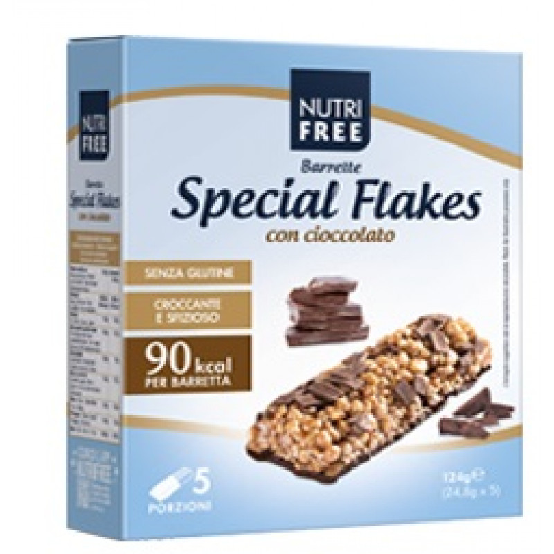 Nutri Free Special Flakes Con Cioccolato Barrette Senza Glutine 5x24,8 g