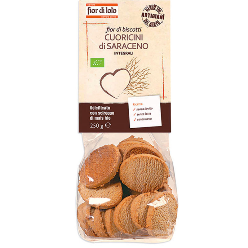 Fior Di Loto Fior Di Biscotti Cuoricini Di Saraceno Biologici Integrali 250 g