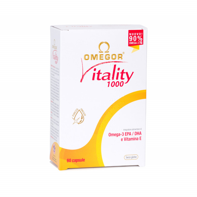 Omegor Vitality 1000 - Integratore per cuore e circolazione - 60 capsule molli