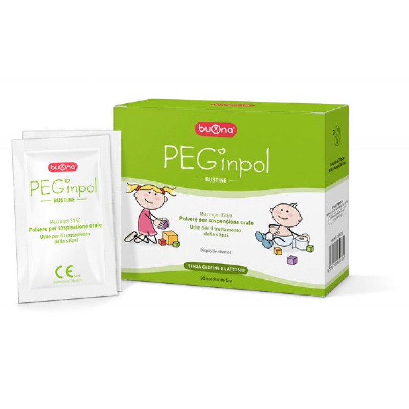 PEGinpol Macrogol Trattamento Stipsi nei Neonati e Bambini 20 bustine