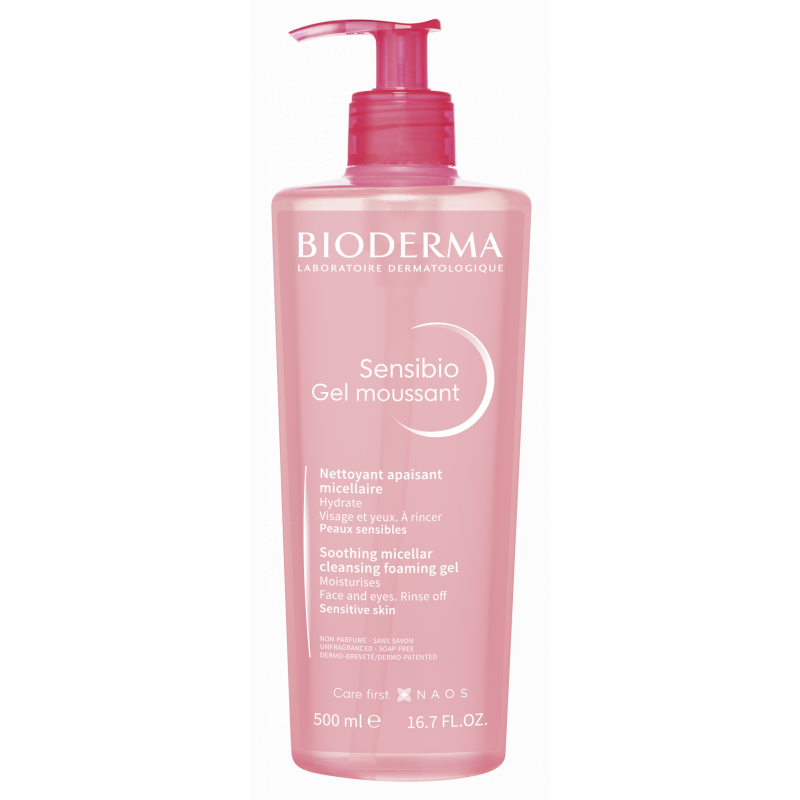 Bioderma Sensibio Gel Moussant Detergente Micellare Lenitivo 500 mL