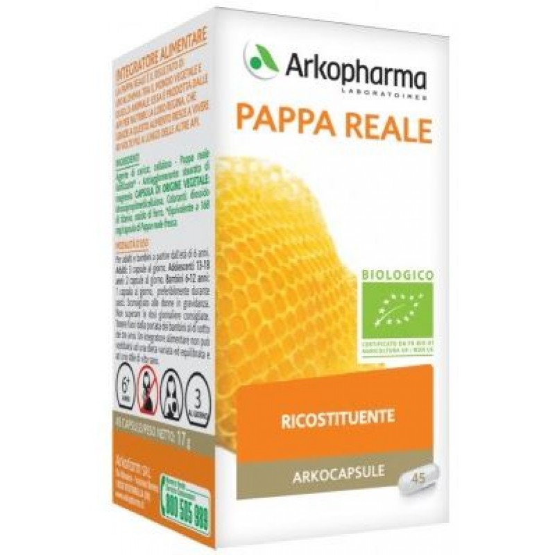 Arkocapsule Pappa Reale BIO Integratore Alimentare 45 capsule