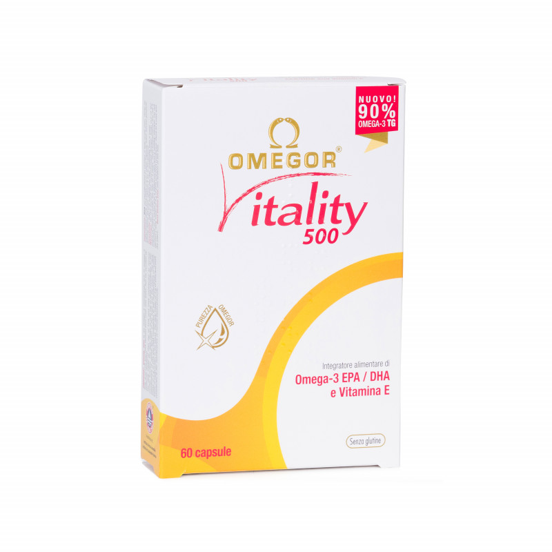 Omegor Vitality 500 - Integratore per cuore e circolazione - 60 capsule
