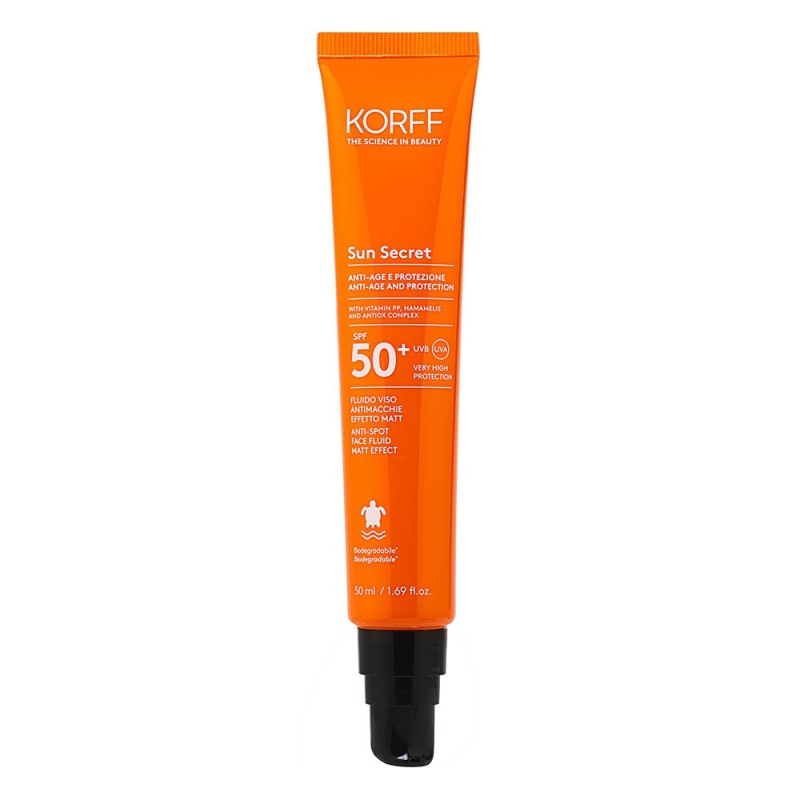 Korff Sun Secret Fluido Viso Antimacchie MATT SPF50+ 50mL