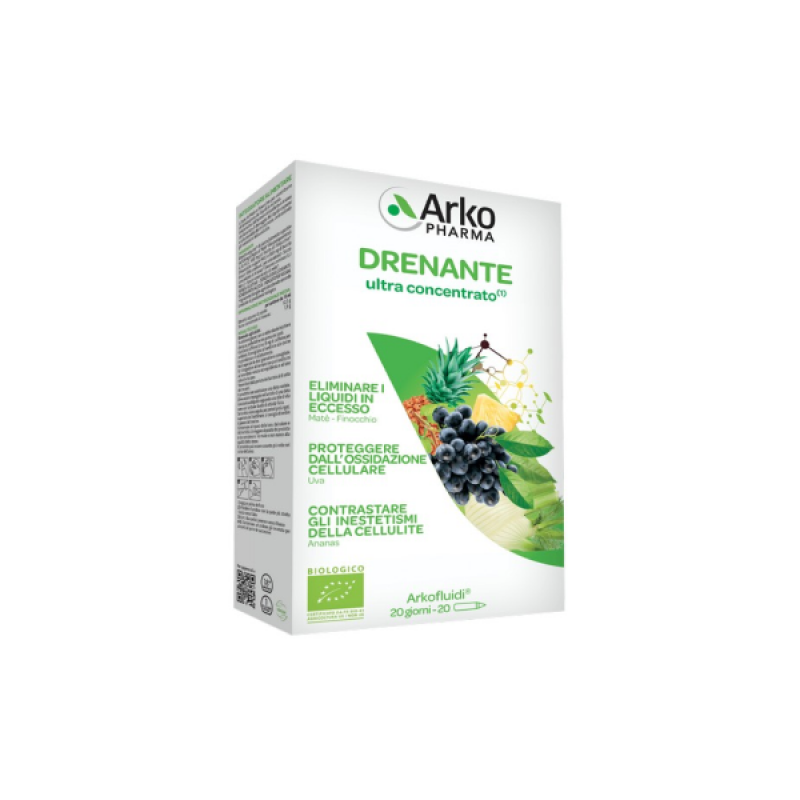 Arkofluidi Integratore Drenante BIO 20Flaconcini