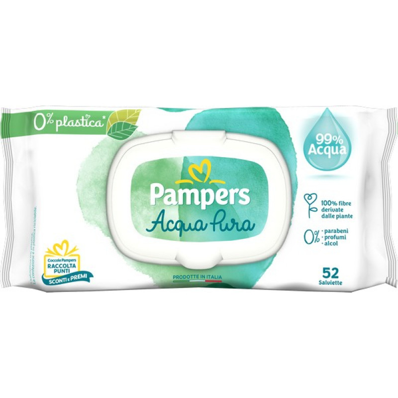 PAMPERS Salviettine Acqua Pura 52
