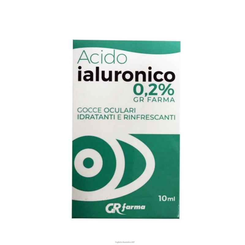 GR FARMA ACIDO IALURONICO 0,2% Soluzioen Oftalmica GOCCE OCULARI IDRATANTI E RINFRESCANTI