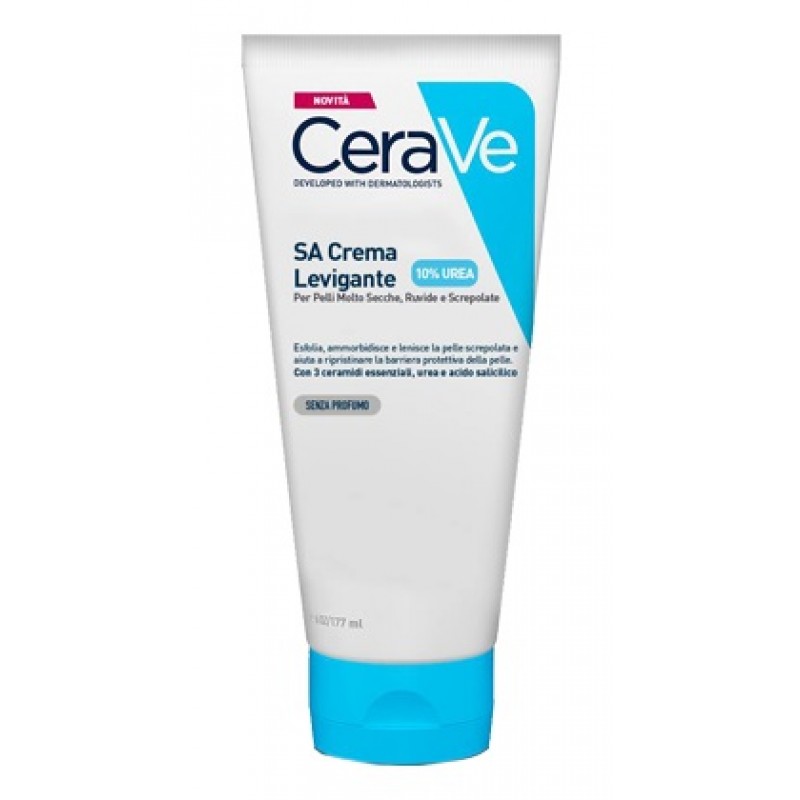 CeraVe SA SA Crema levigante 10% UREA per pelle molto secca, ruvida e screpolata 177 ml