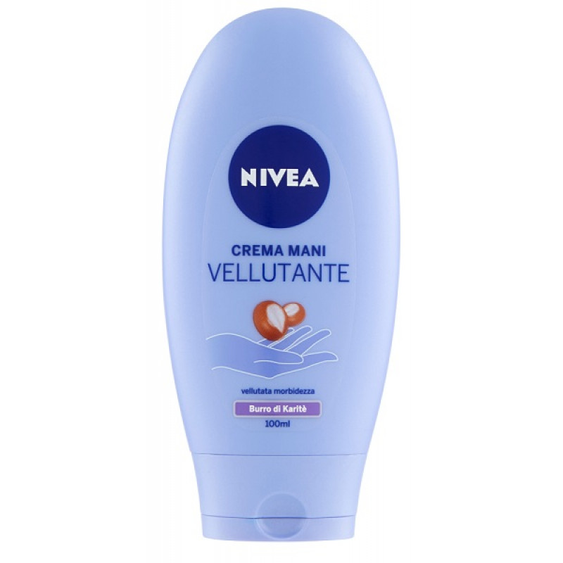 Nivea Crema Mani Vellutante 100ml, Crema mani idratante e profumata arricchita con Olio di Macadamia