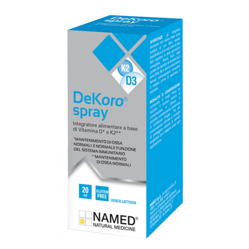Dekoro Spray + Integratore di Vitamina D e K2 20 ml