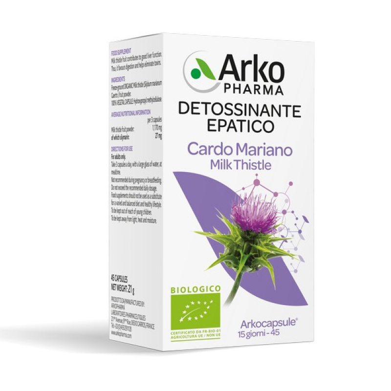 Arkocapsule Cardo Mariano BIO Integratore Alimentare 45 capsule