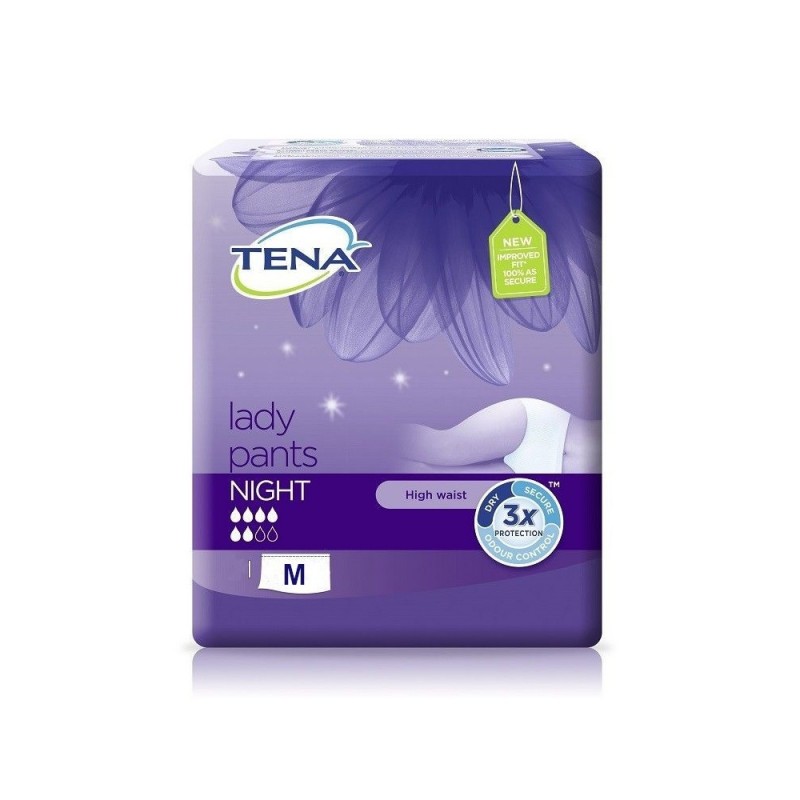 TENA Pants Night - Pannolini assorbenti per perdite urinarie Taglia M 10 Pezzi