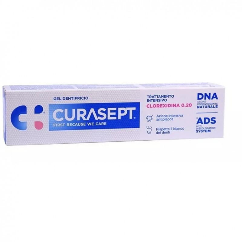 Curasept Dentifricio 0,20% Ads+Dna Trattamento intensivo 75ml