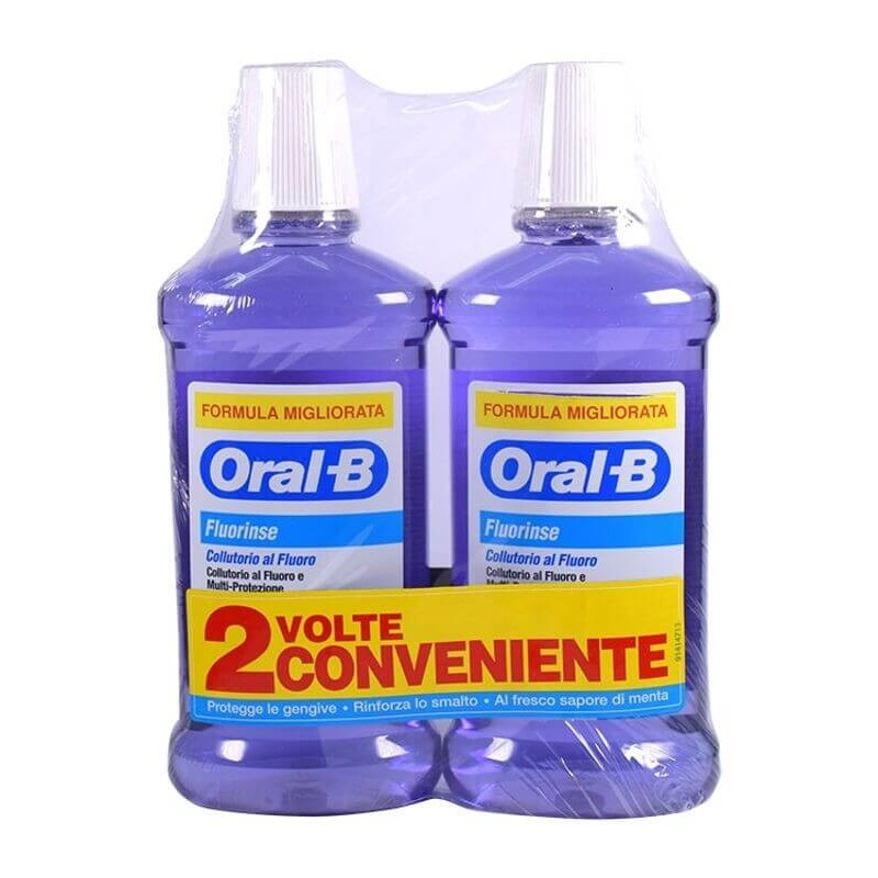 ORAL B FLUORINSE BIPACCO 2X500 ML