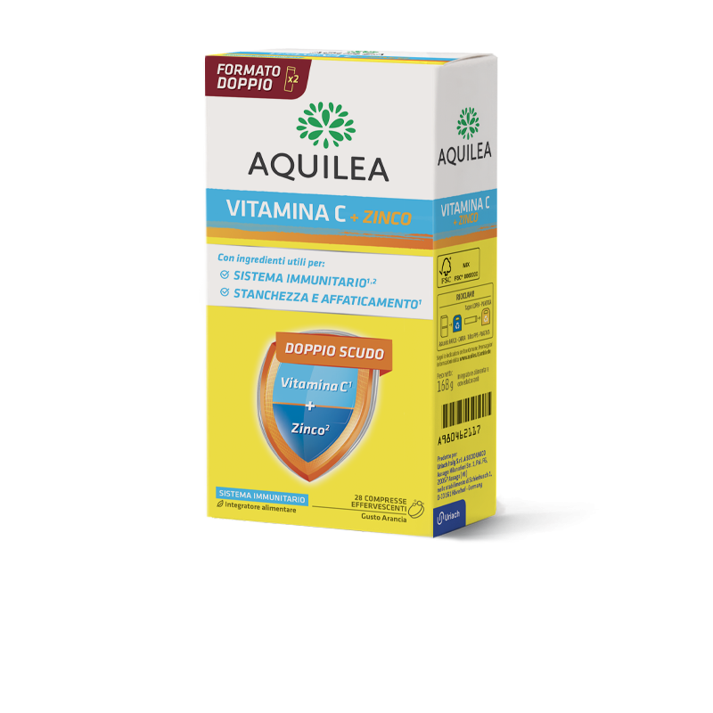 Aquilea Vitamina C Integratore Difese Immunitarie Bipacco 14+14 Compresse Effervescenti