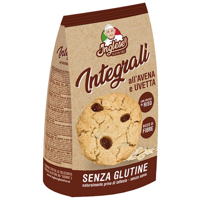INGLESE Biscotti Integrali Avena e Uvetta 300g