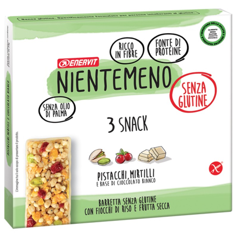NIENTEMENO Barretta Pistacchi Mirtilli 3x23g
