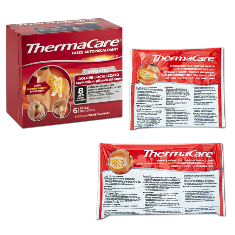 Thermacare Fasce Autoriscaldanti e Versatili 6 pezzi