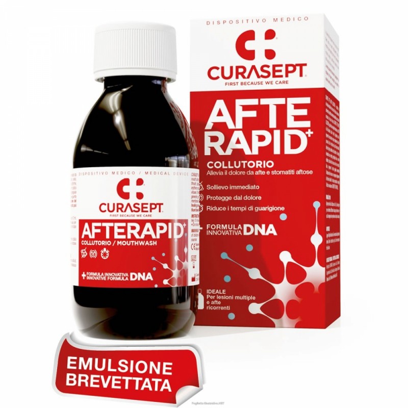 Curasept Collutorio Afte Rapid+ DNA 125 ml