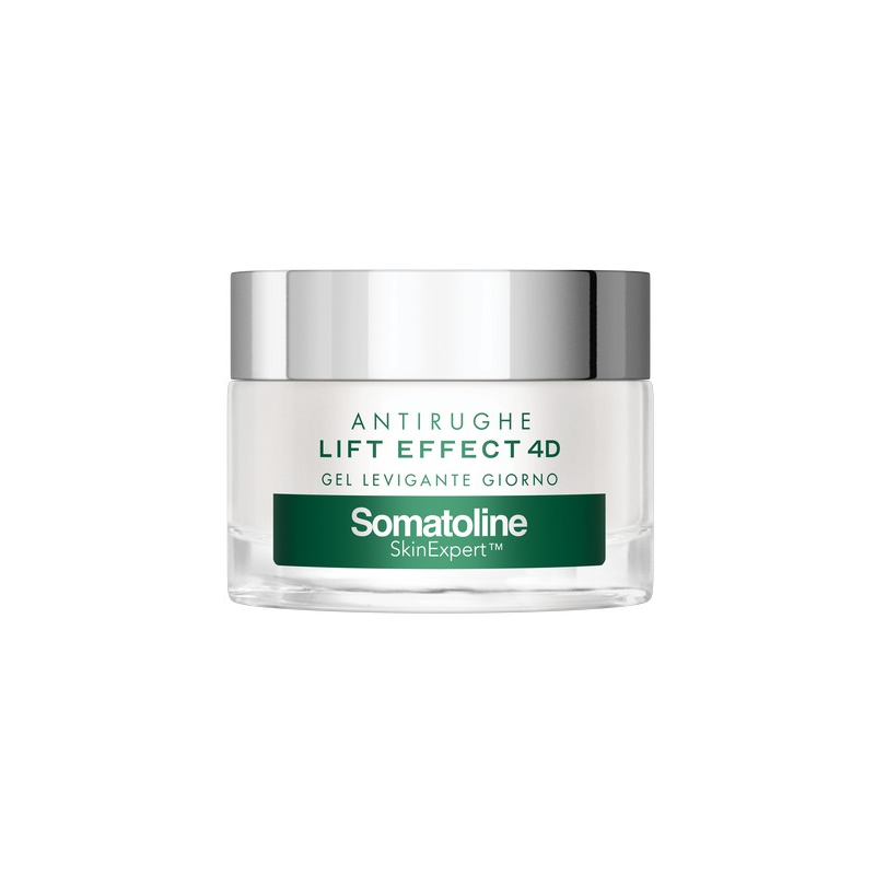 Somatoline SkinExpert, Lift Effect 4D Crema Giorno Gel Filler Antirughe, Trattamento Viso Anti-età, Acido Ialuronico 50ml