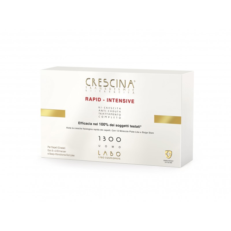 CRESCINA Rapid-Intensive Ri-Crescita HB177 Trattamento Completo 1300 Uomo 10+10 Fiale