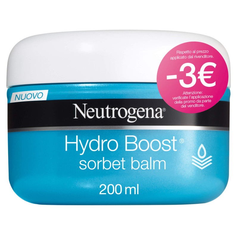 Neutrogena Balsamo Corpo Rinfrescante, Hydro Boost, Sorbet Balm, 200