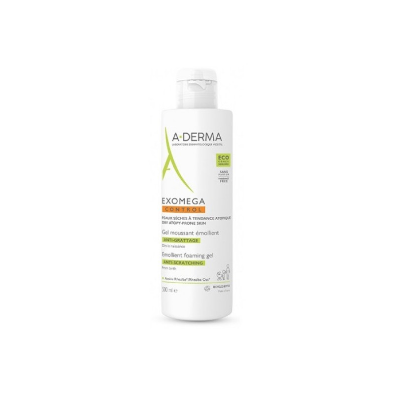 A-DERMA EXOMEGA CONTROL Gel Detergente Emolliente 500mL