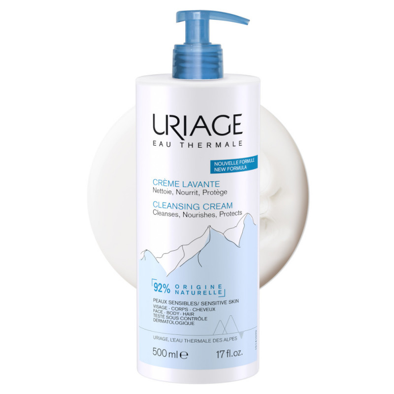 URIAGE CREME LAVANTE T - Detergente idratante ad uso quotidiano 2 in 1 per corpo e capelli 500ML