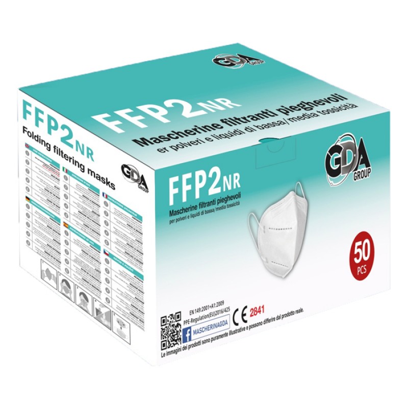 AYC101 MASCHERINA FFP2 BIANCA 50PEZZI
