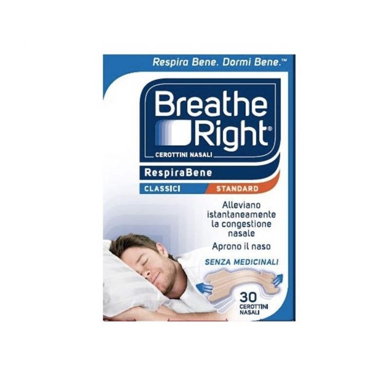 BREATH RIGHT CLASSICI 30 pezzi (sostituisce Rinazina Respirabene)