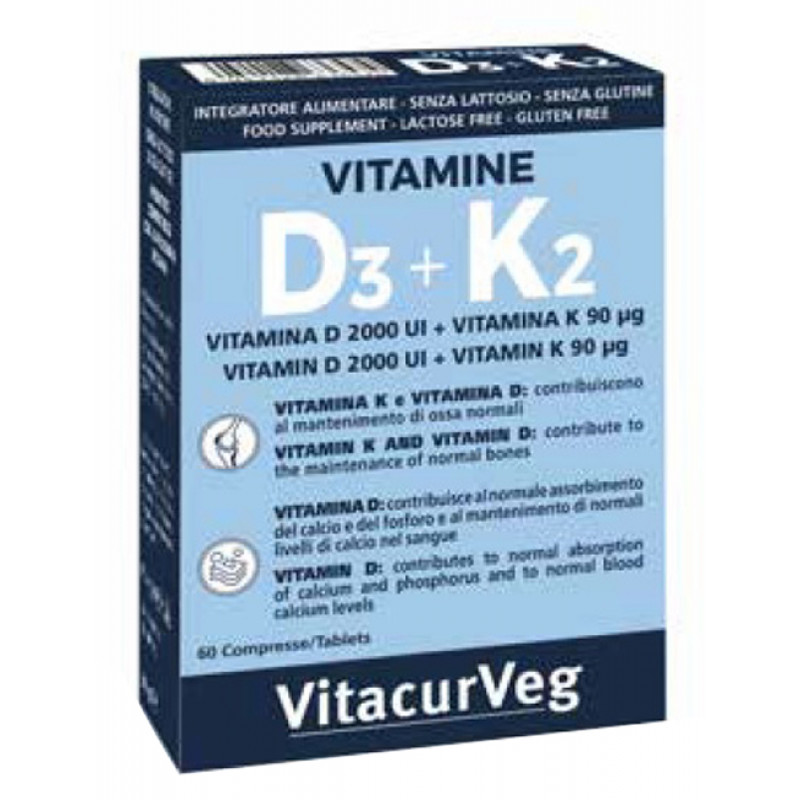 VITAMINE D3+K2 60CPR