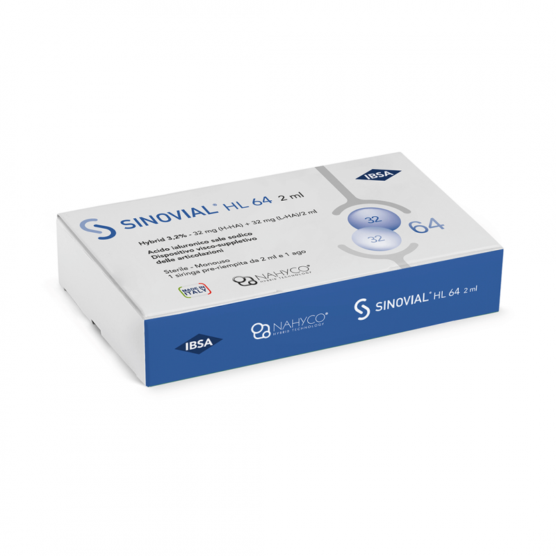 Sinovial HL Hybrid 64- Siringa preriempita a base di Acido Ialuronico sale sodico 3,2% - 2 mL