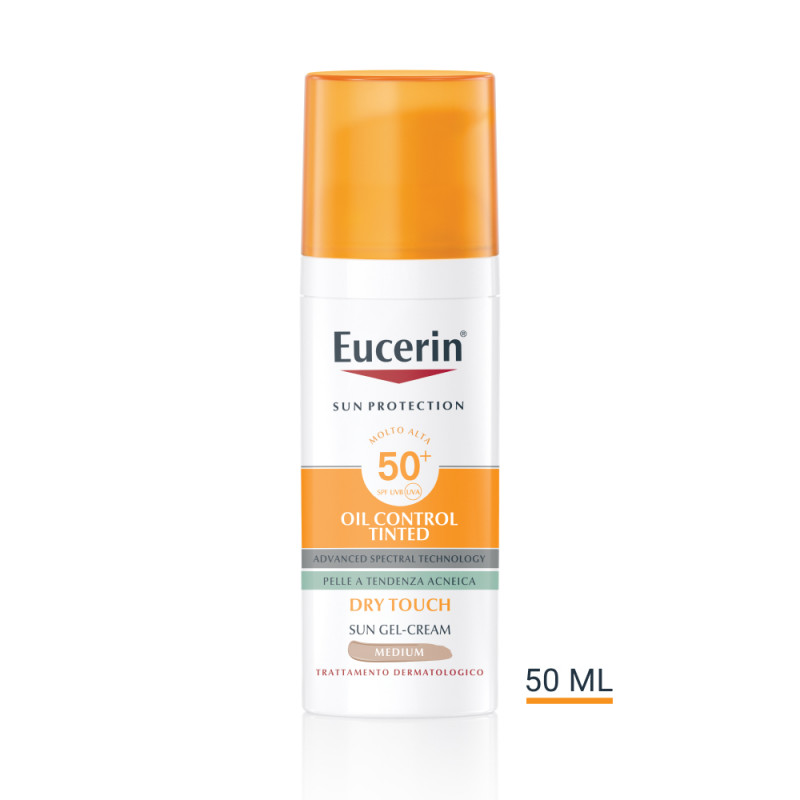 Eucerin Sun Oil Control Protezione Solare Colorata Viso SPF50+ 50mL