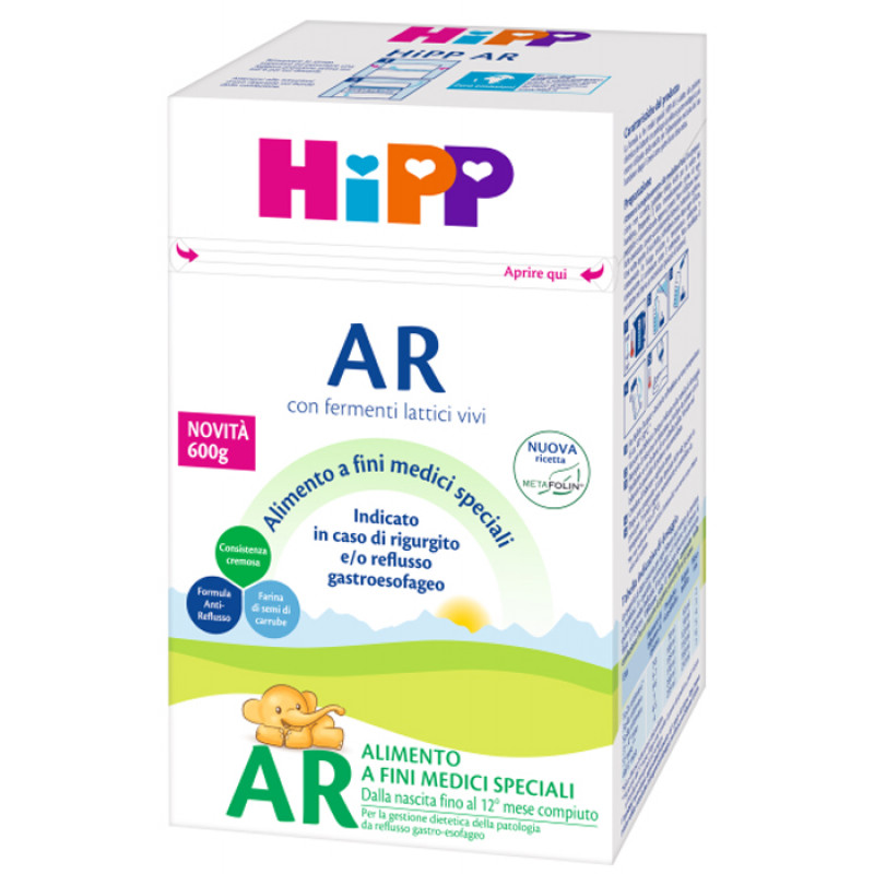 HIPP LATTE AR C/METAFOLINA 600G